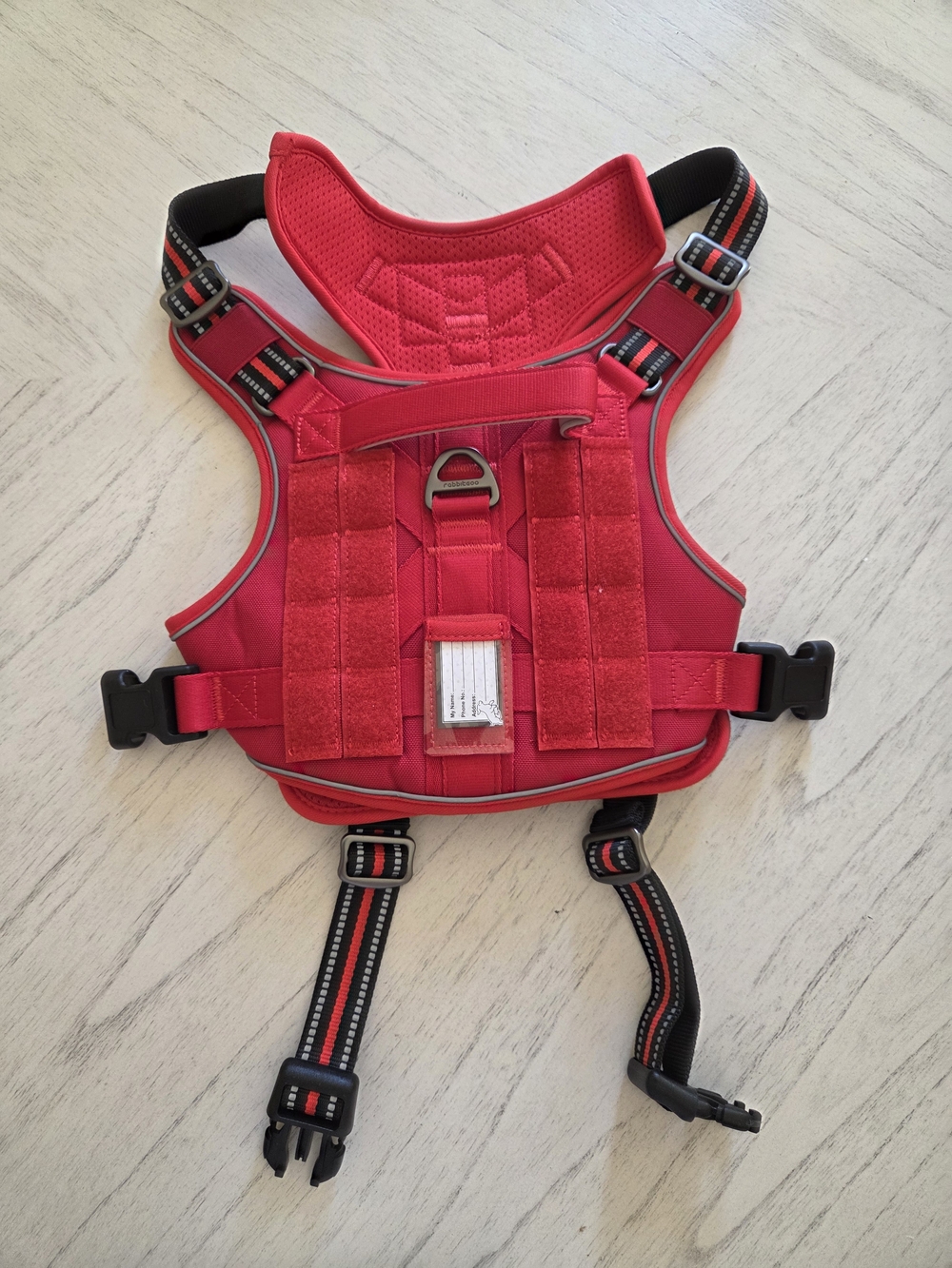rabbitgoo Tactical Dog Harness with Handle for Large Dogs No-Pull Military Vest